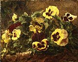 Henri Fantin-latour Famous Paintings - Pansies